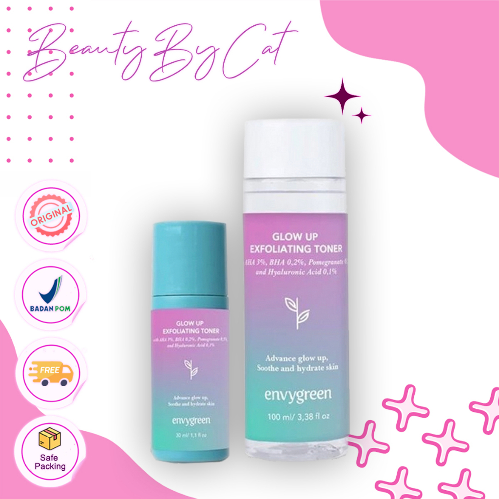 ENVYGREEN - Glow Up Exfoliating Toner l Envygreen Exfoliating Toner New Formul l Insta Glow Miracle 