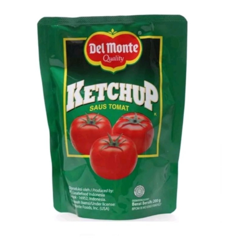 

delmonte ketchup saus tomat 200gr