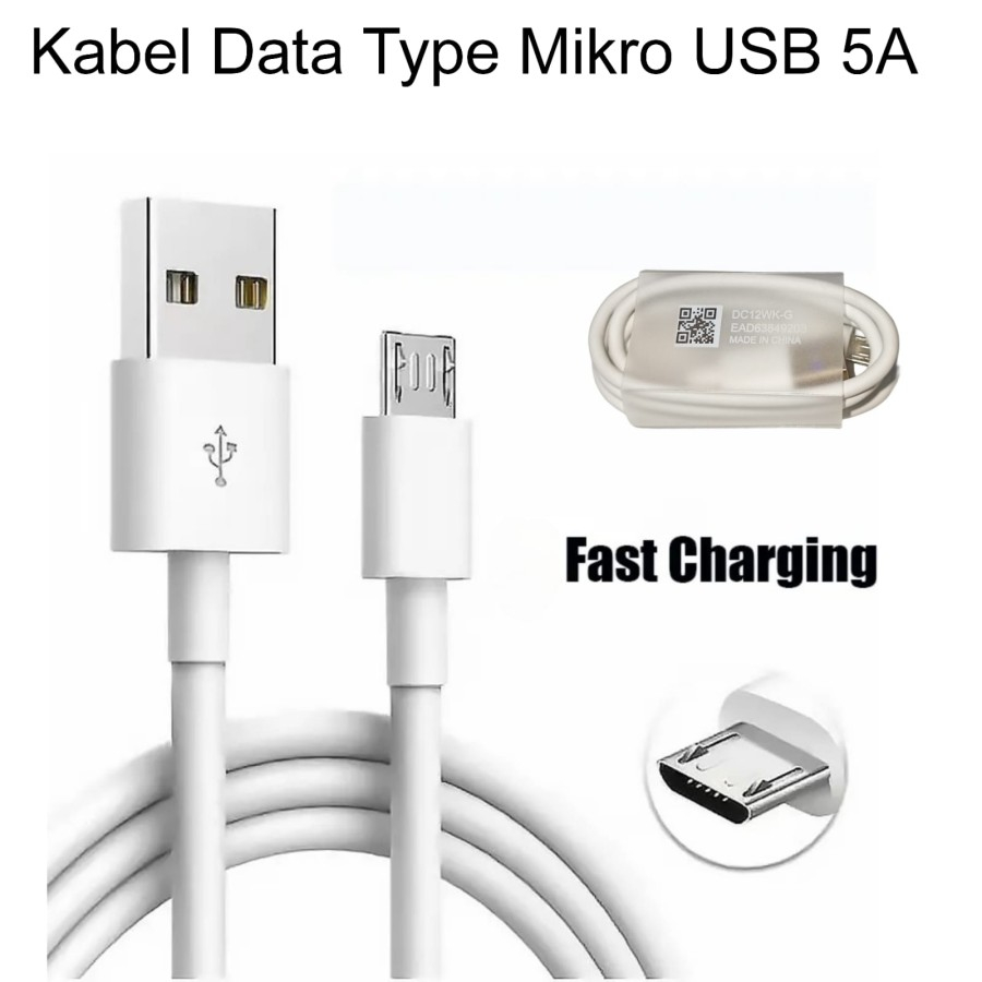 Kabel Data USB Super Fast Charging 5A Type C / Micro USB