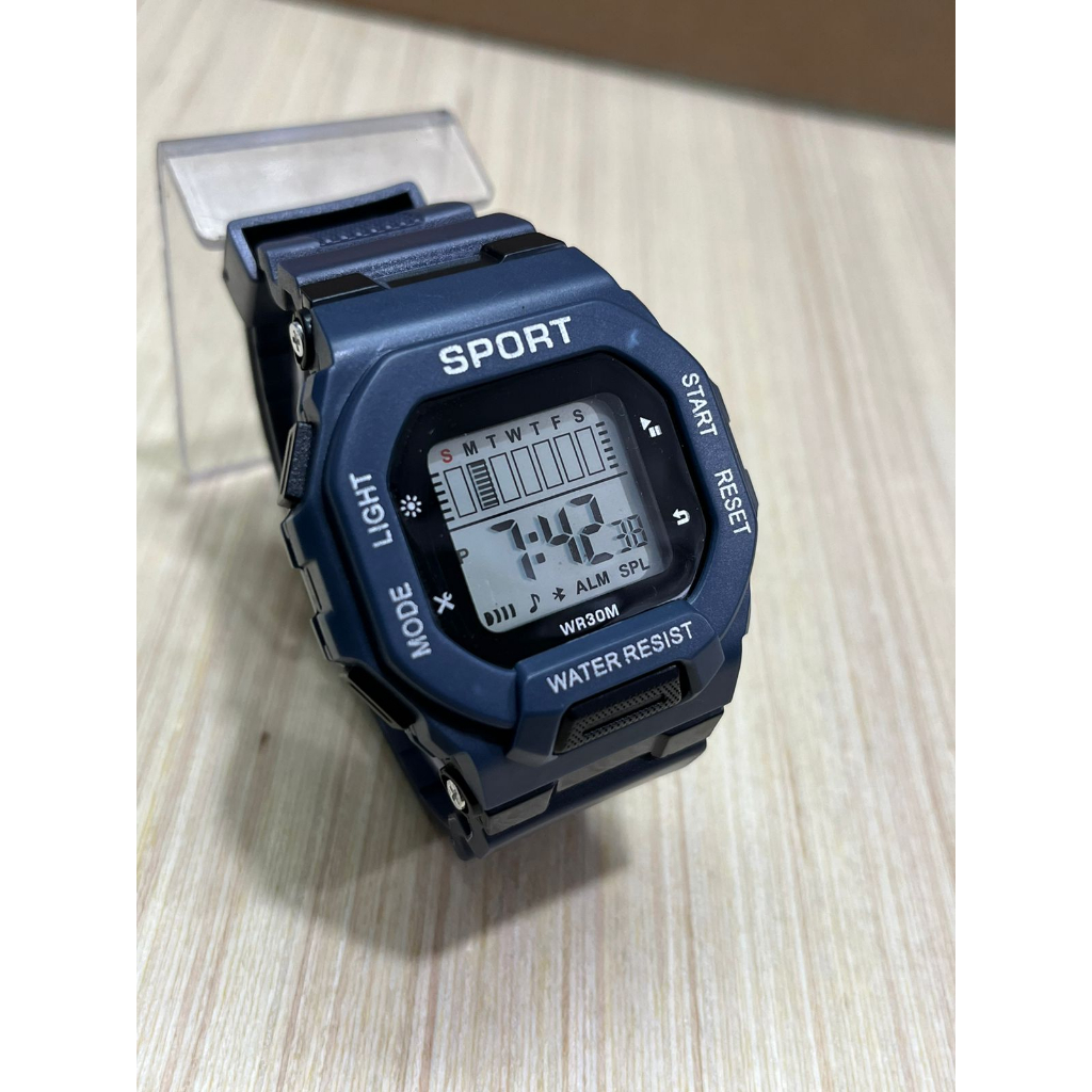 Jam Tangan Pria Digital Terlaris/ Jam Tangan Rubber Tahan Air Free BOK