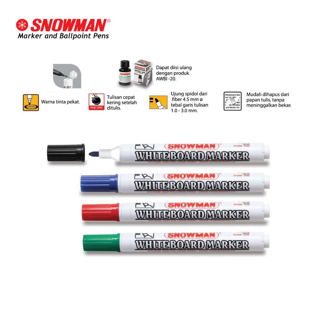 

SPIDOL WHITEBOARD SNOWMAN ABG-12 (1 PCS)