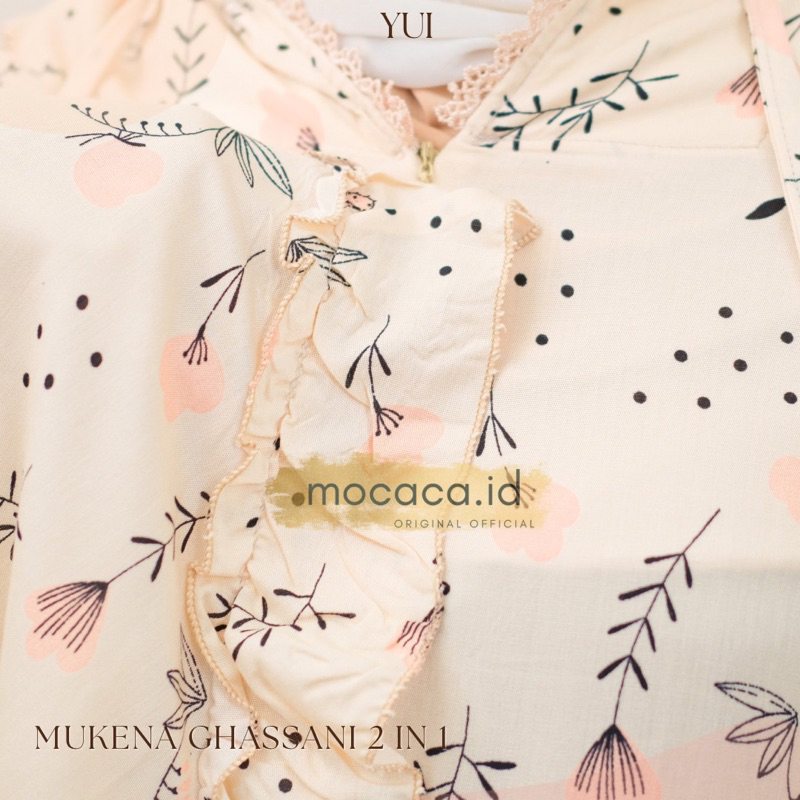 Mukena Dewasa Premium 2 in 1 𝗚𝗵𝗮𝘀𝘀𝗮𝗻𝗶 by 𝗺𝗼𝗰𝗮𝗰𝗮.𝗶𝗱 Sleting Dagu Bisa di Pakai Ponco dan Biasa Free Tas Tali Ringan Premium Tidak Mudah Kusut Bisa Pengiriman Instant Bandung - YUI