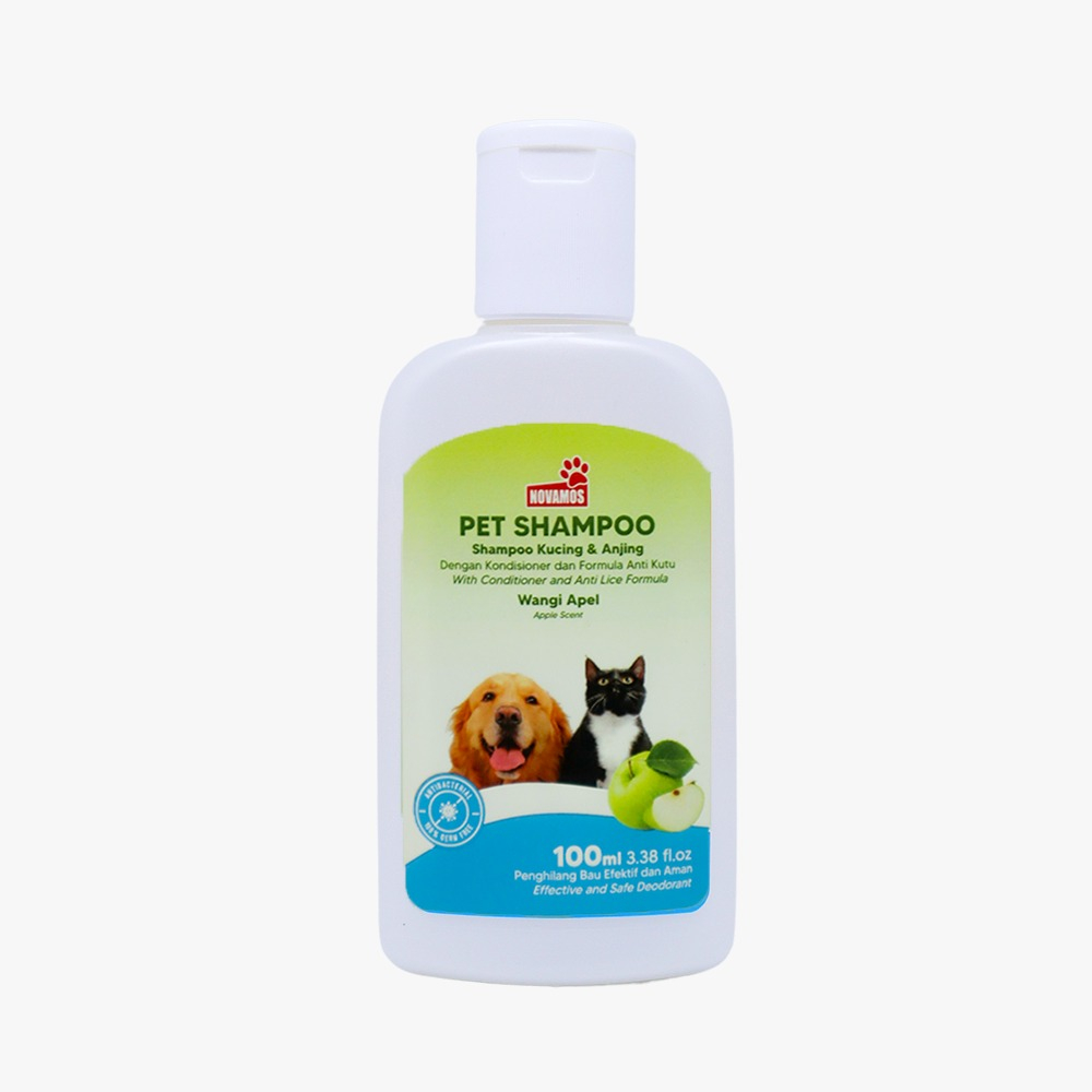 NOVAMOS Shampoo Kucing Conditioner - Shampoo Anjing 100 ML APEL