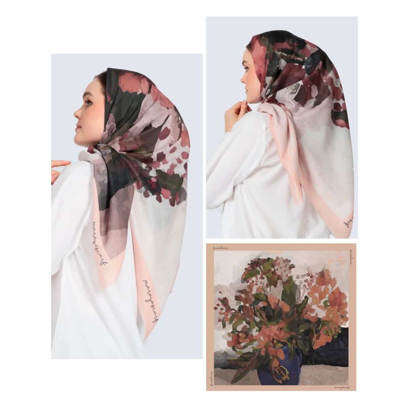 DENAY KW MOTIF TERBARU HIJAB / JILBAB SEGI EMPAT MOTIF LASER CUT MURAH PART 3