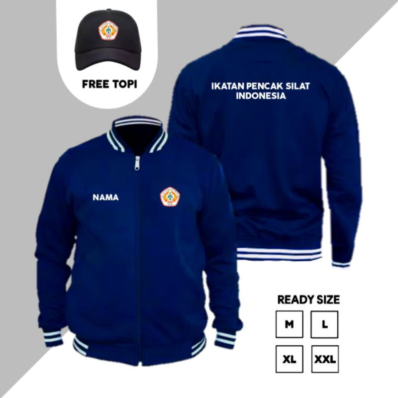 JAKET BASEBALL UNISEX/ IKATAN PENCAK SILAT INDONESIA TERBARU FREE TOPI&NAME