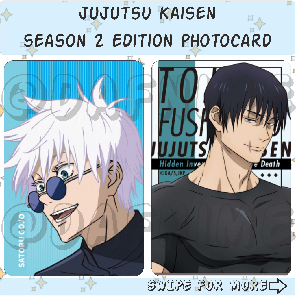 JUJUTSU KAISEN SEASON 2 EDITION PHOTOCARD ANIME