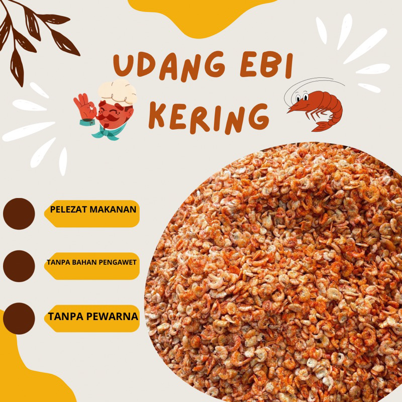 EBI KERING SUPER / UDANG EBI DAGING 1kg 250gram 500gram