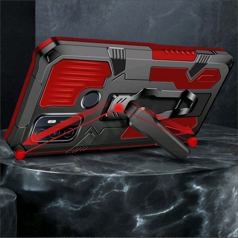 Hard Case iPhone 12 12 Pro 12 Pro Max 13 13 Pro 13 Pro Max H8 I-Crystal Case Standing Robot