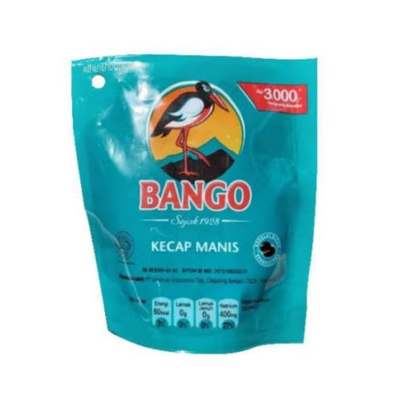 

Kecap Manis Bango 58 ML Kemasan Rp 3.000