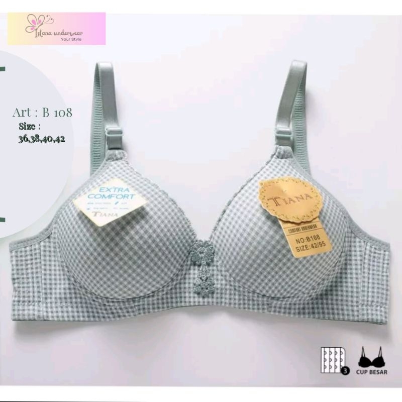 TIANA || BH KOTAK / Bra Cup Besar[ B08 )