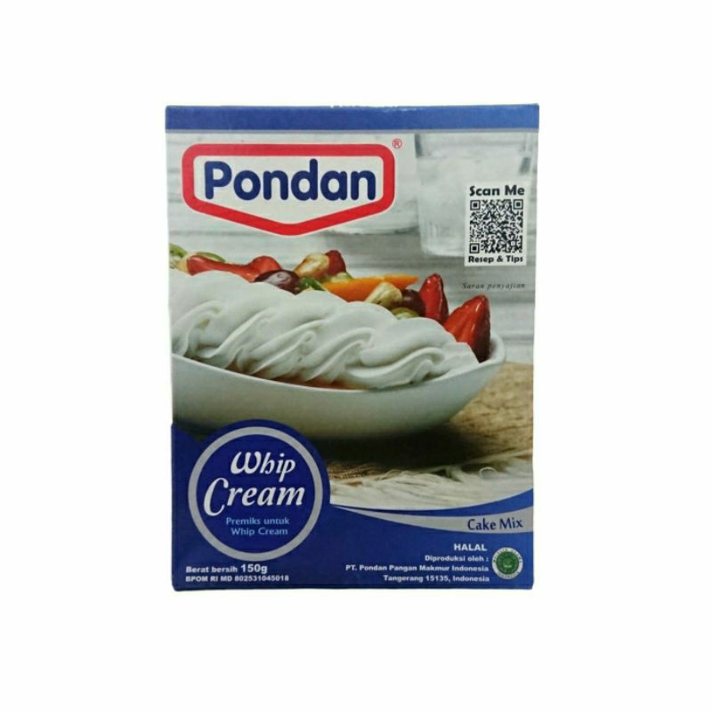 

Pondan Whip Cream 150gr