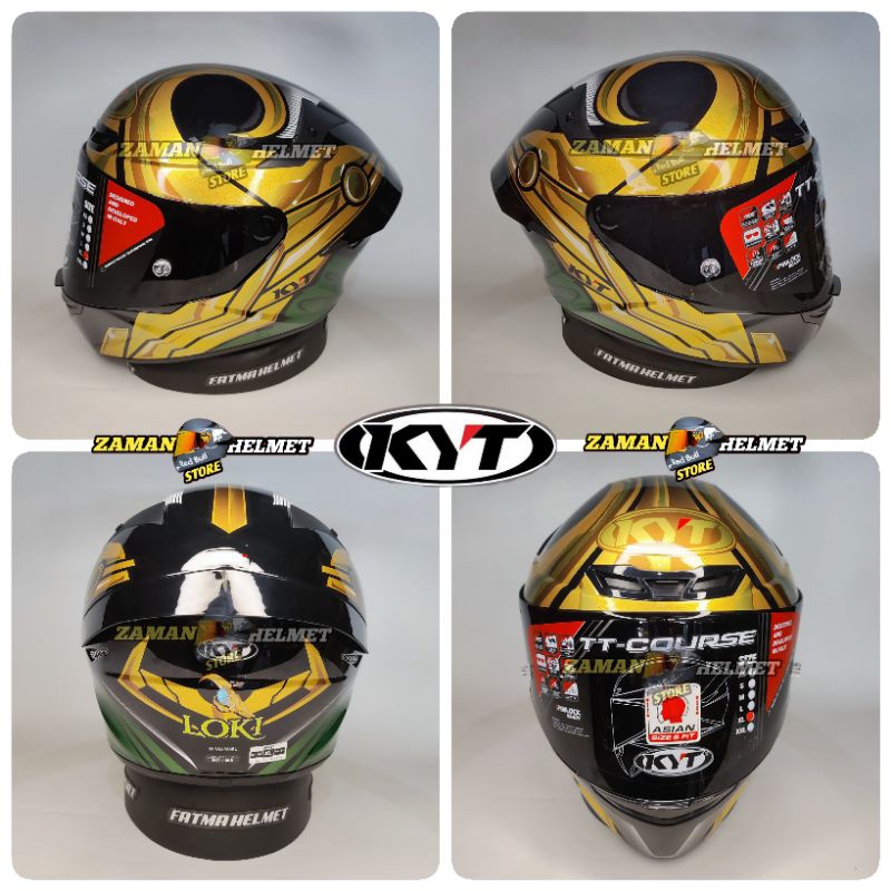 Helm KYT TT-Course MARVEL LOKI LIMITED EDITION