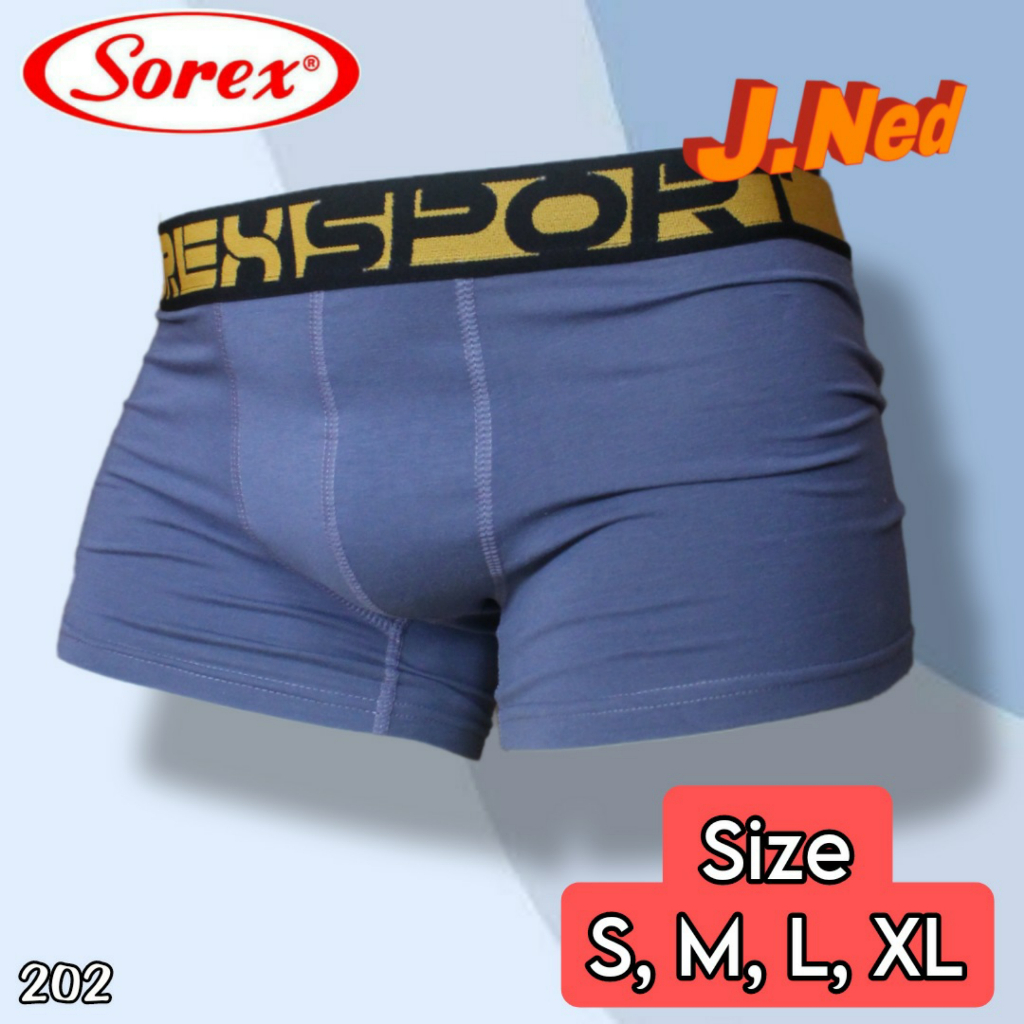 J202T - PER BOX ISI 3 PCS CELANA DALAM BOXER PRIA SOREX SIZE S - XL