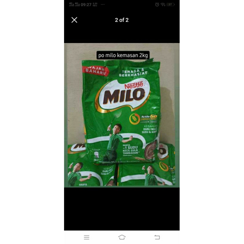 

milo malaysia 2kg