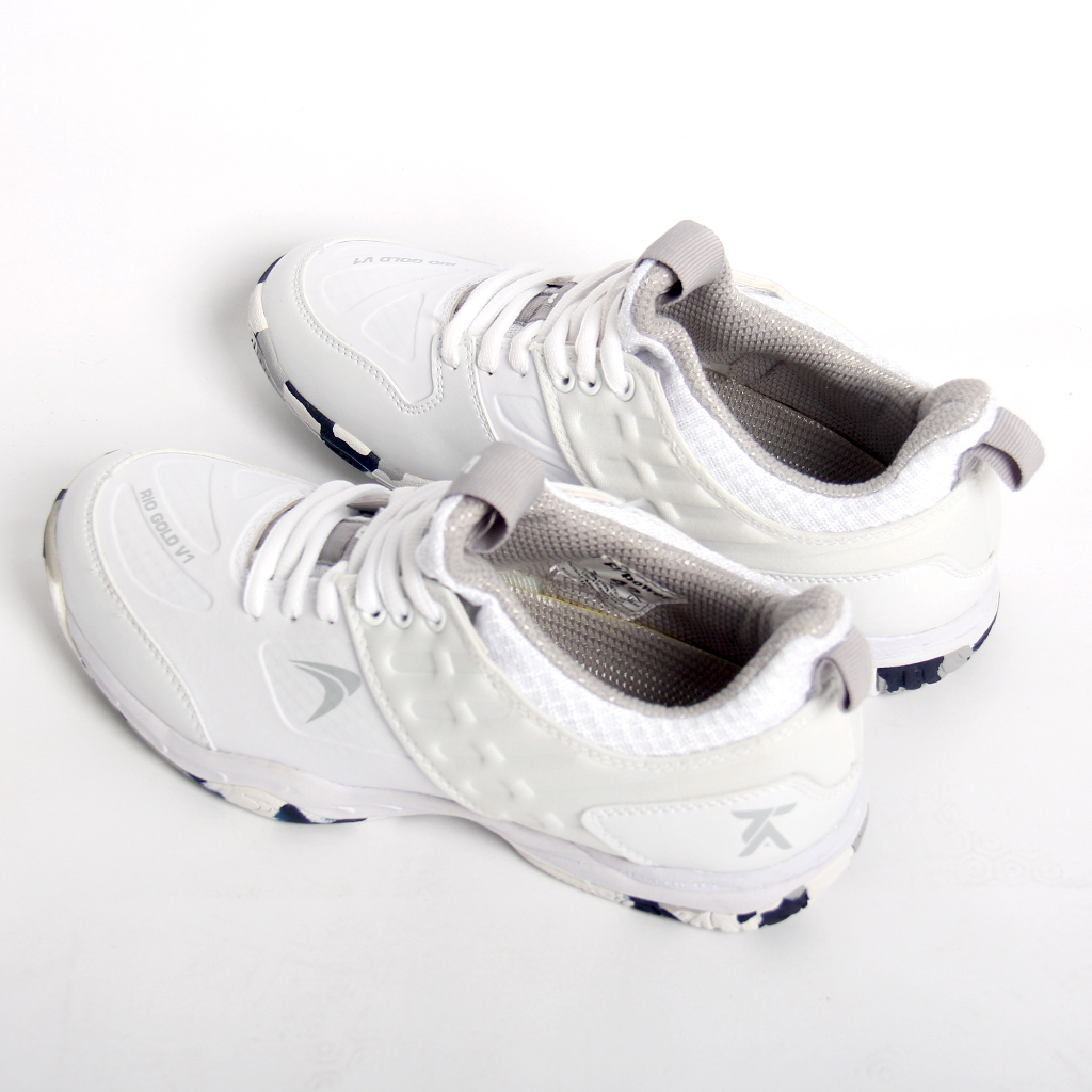 Hot Sale Flypower Rio Gold V1 Sepatu Badminton White Lite Grey Tontowi Ahmad Series Free Shoes Bags