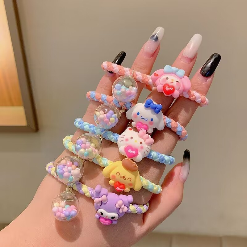 ikat rambut sanrio cinamoroll purin kuromi pochacco melody dewasa anak anak lucu estetik / scrunchie sanrio