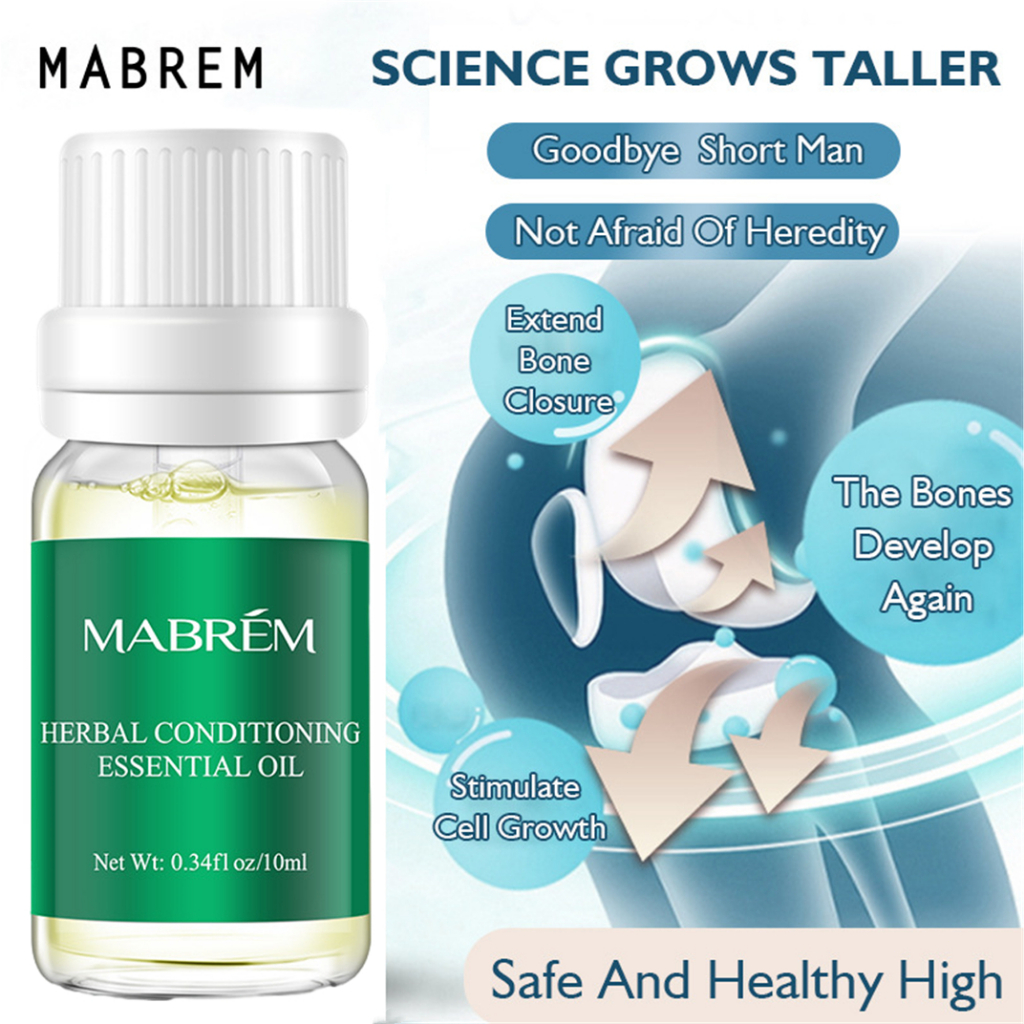 Mabrem Serum Peninggi Badan Penambah Tinggi Badan Cepat Herbal Essential Oil 10ml - Mabrem Untuk Pria/Wanita [100% Asli]