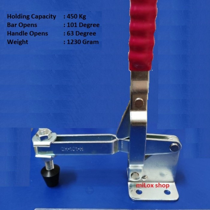 Toggle Clamp Vertical GH 101H 101 H Quick Holding 450 Kg