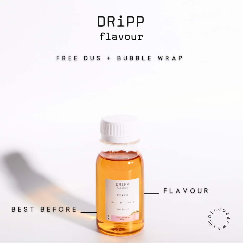 Dripp Peach Syrup Repack [30, 50, 100] g