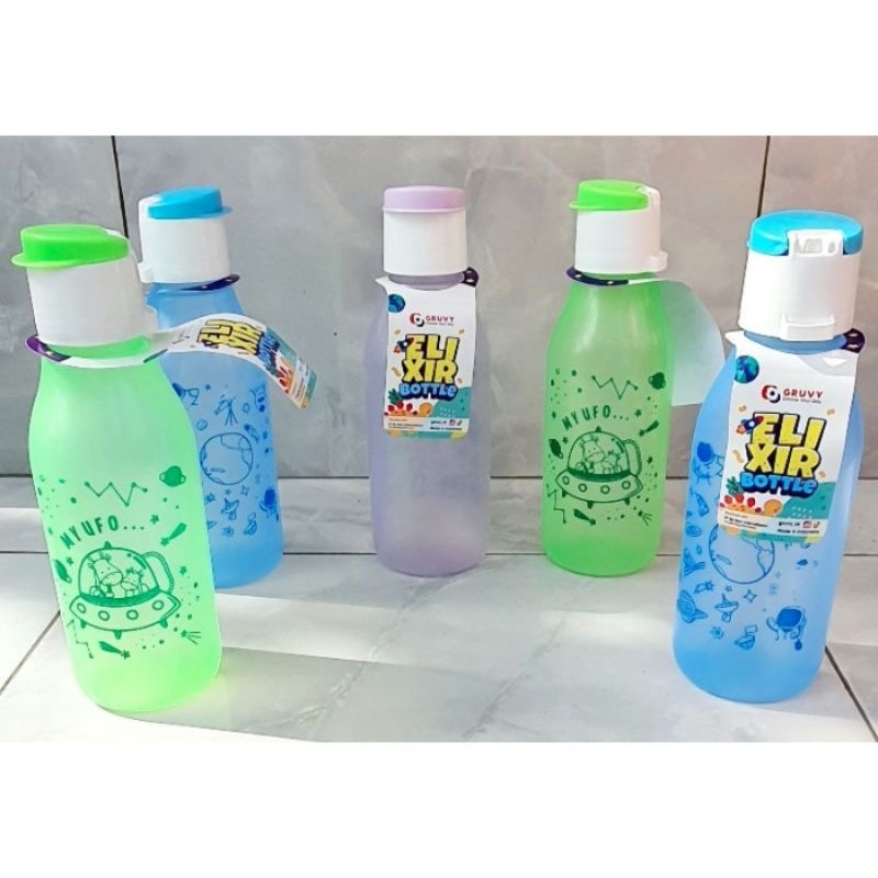 Botol Minum Flip Top Anak Segi Anak Murah 550 ml Food Grade Souvenir Ulang