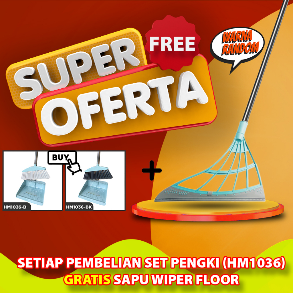 Set Sapu Pengki Alat Pembersih Debu | Broom Set Dustpan SB Set Sapu Pengki Alat Pembersih | Sapu Ajaib