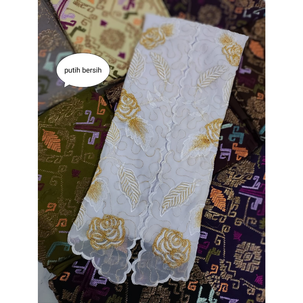 kain kebaya bordir sutra cref