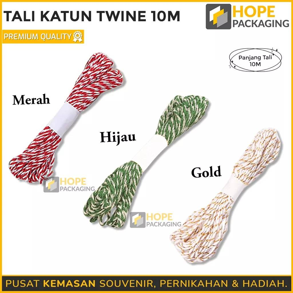 

Tali Katun Twine / Tali Rami / Tali Goni / Tali Hampers Kado / Tali Kado