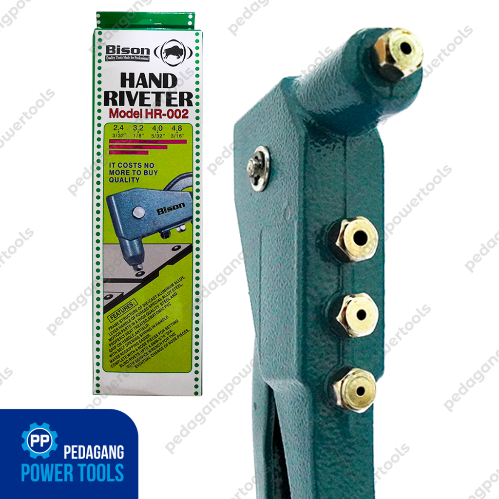 BISON TANG RIVET HAND RIVETER TEMBAKAN PAKU RIPET ALUMINIUM HR-002