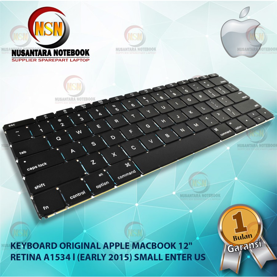 Keyboard Apple Mac Retina 12 Inch A1534 2015 2016 2017 Small Enter US