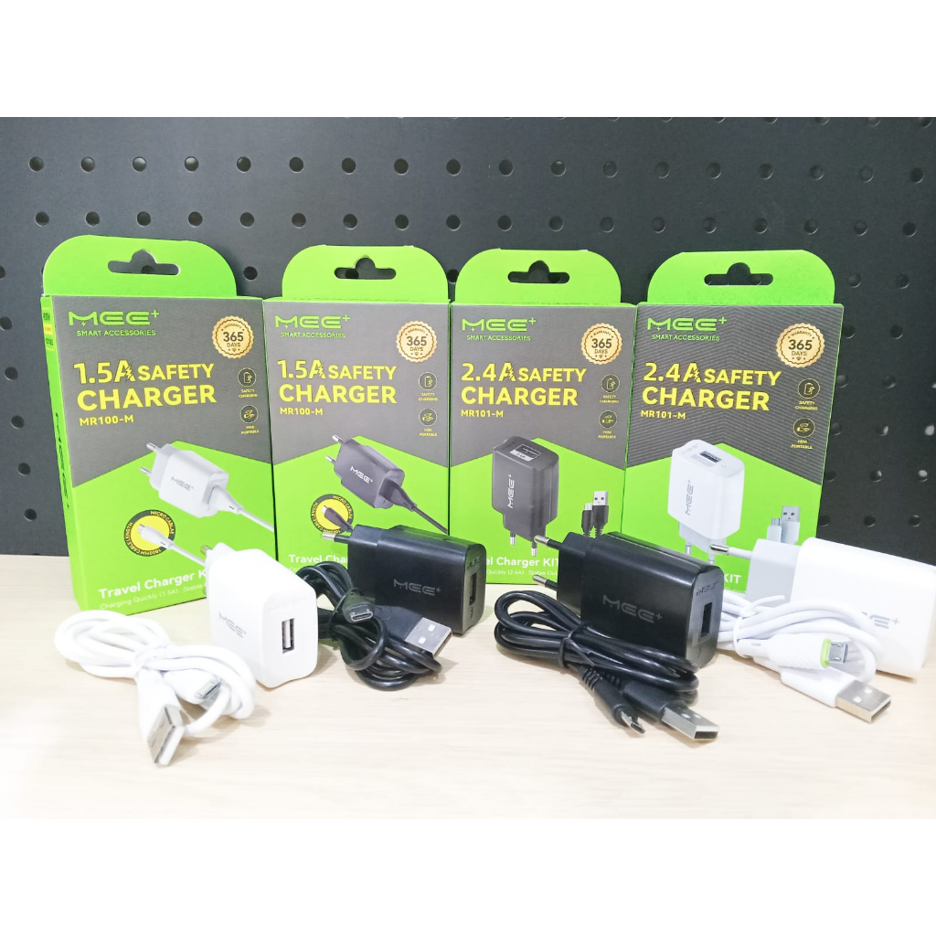 Charger Set Micro MEE+ MR100-M 1.5A / MR101-M 2.4A Charger Micro USB