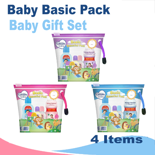 CUSSONS BABY Travel Essential Pack, Basic Essentiap Pack, Fun Bathing Essential Pack, dan Complete Essential Pack