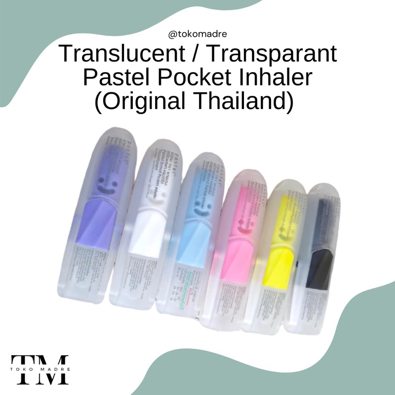 [SIAP KIRIM] MADRE - Translucent / Transparent Pocket Inhaler by Pastel