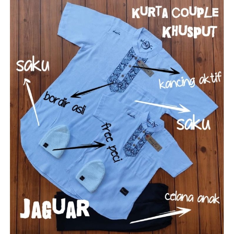 koko ayah dan anak khusus putih by shazfa