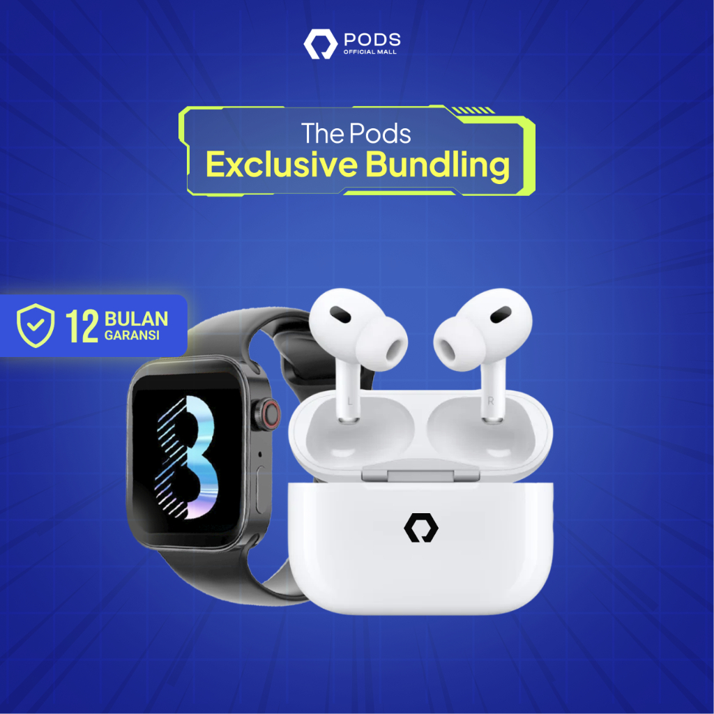 [PAKET HEMAT] Exclusive Bundling 2 In 1 [ The Pods Pro 2nd Generation + The Watch Series 8 ULTRA ] by Podsindonesiaa