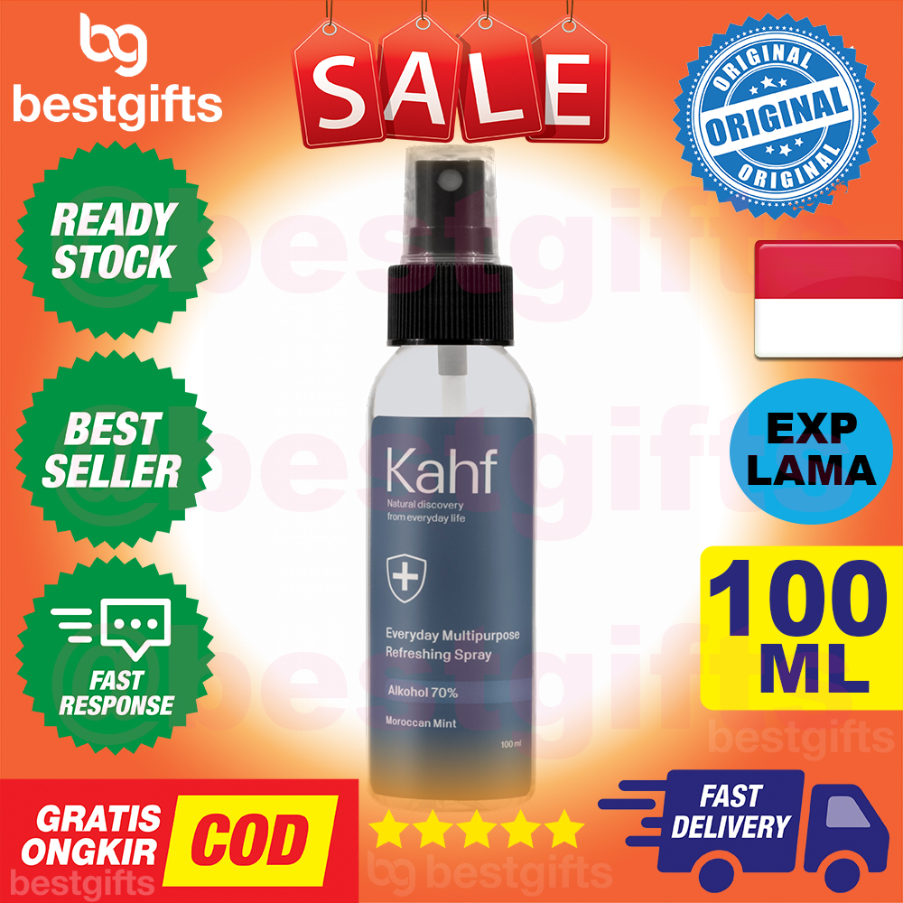 KAHF EVERYDAY MULTIPURPOSE REFRESHING SPRAY MENGHILANGKAN AROMA TIDAK SEDAP PADA TANGAN DAN KAKI 100 ML