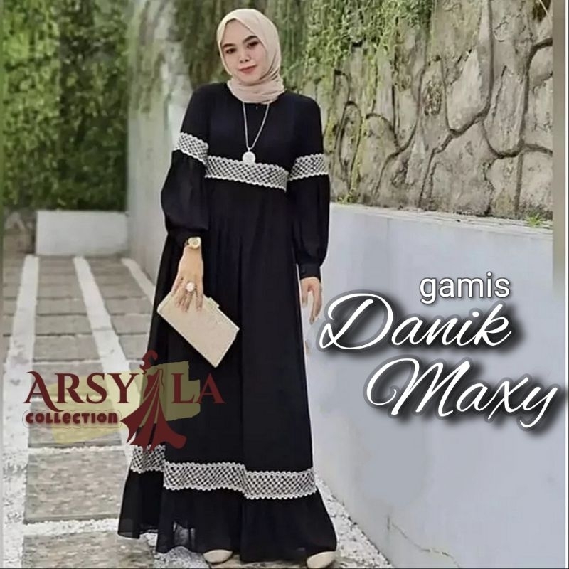 Gamis Danik Maxi Dress Ceruty Premium terbaru