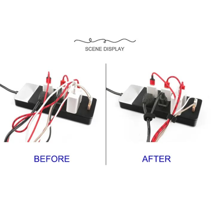 Pengikat Kabel Penjepit Penggulung Perapih Kabel Clip Cable Charger Multifungsi Murah