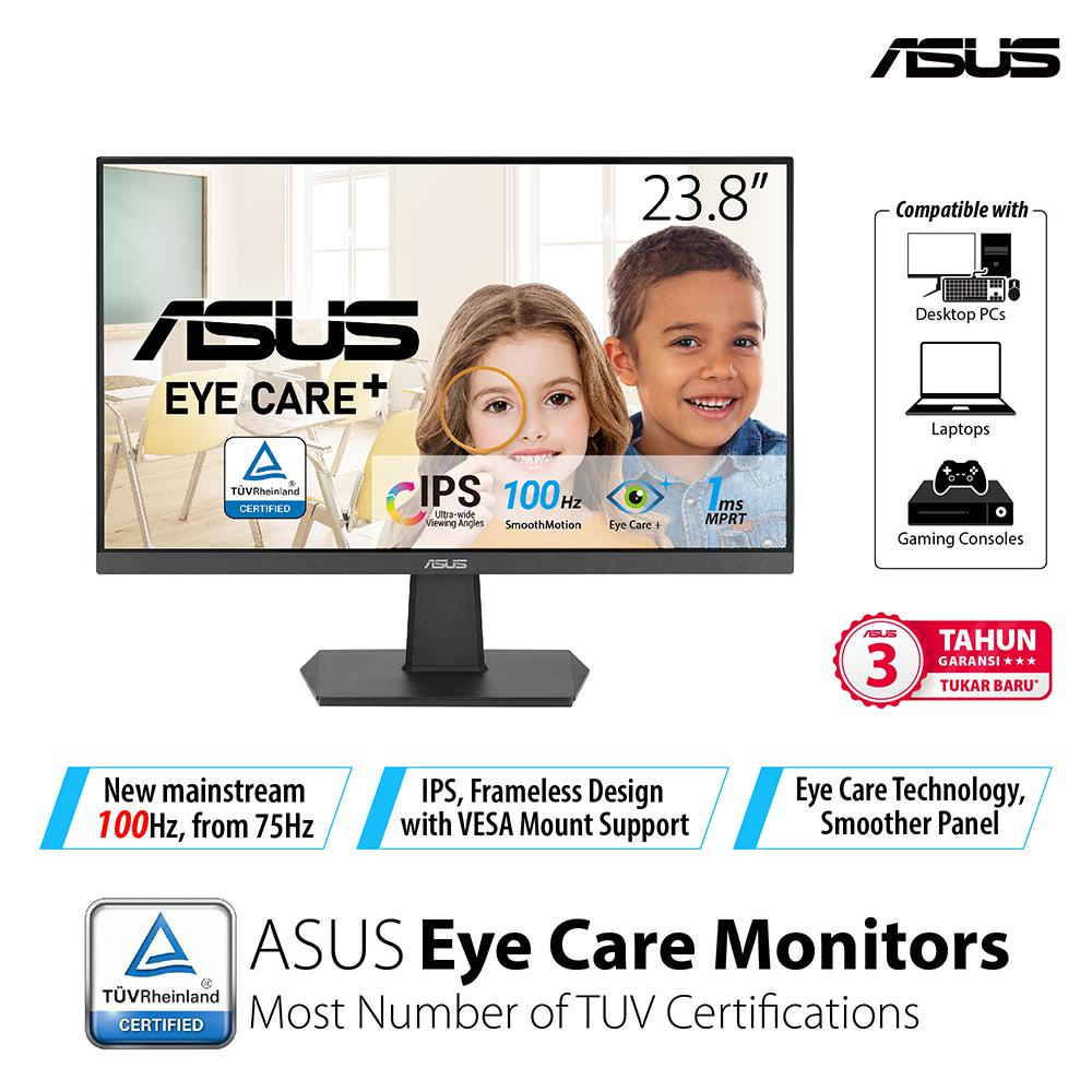 MONITOR ASUS VA24EHF Eye Care Gaming Monitor - 24&quot; FHD IPS 100Hz