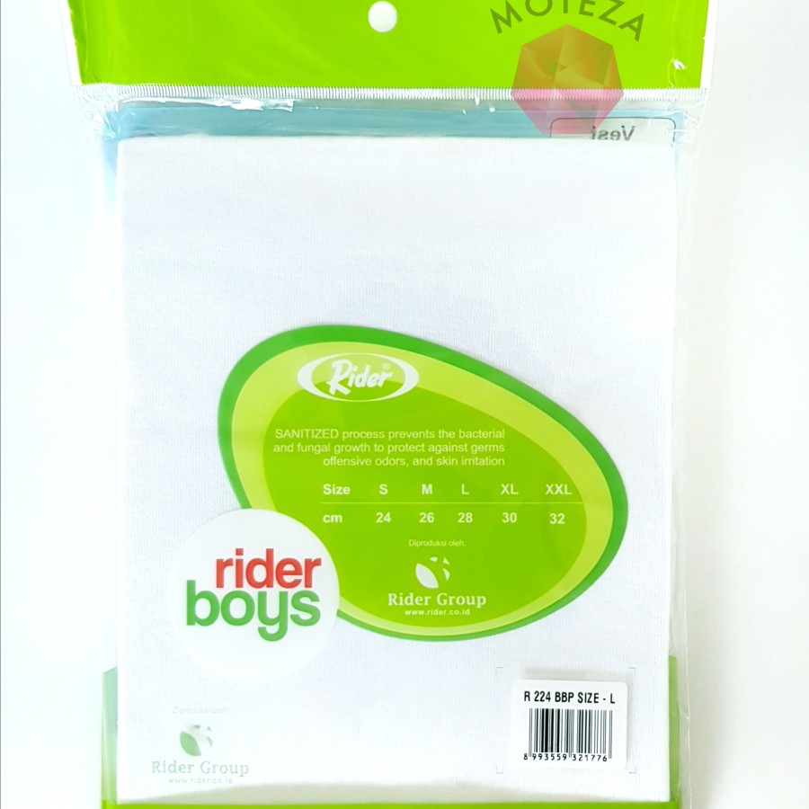 ISI 3 pcs - Kaos Dalam Singlet Anak Laki Katun - Rider Boys R 224 BB
