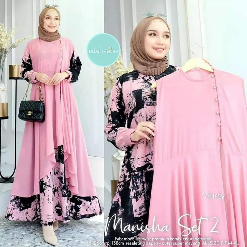 Gamis 2in1 Manisha Set 2