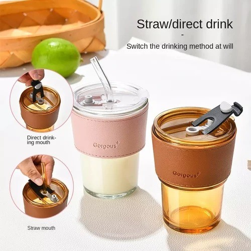 LT- MUG STRAW Gelas Beling Karakter Lucu / Tumbler Beling Karakter 320ml