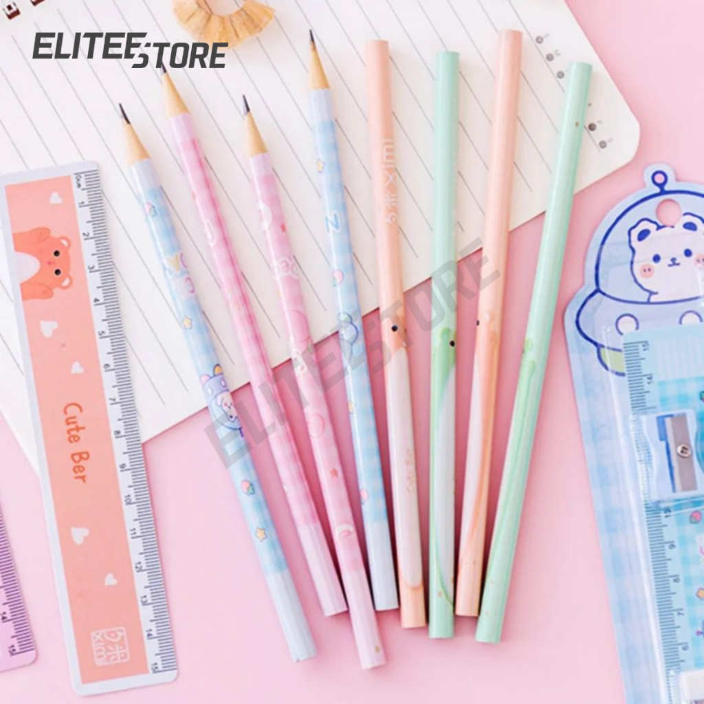 ELITEE - Paket Alat Tulis Anak Set Karakter Stationery Sekolah Perlengkapan Tulis Souvenir Ultah Goodie Bag / Stationery Set Tas Melukis Set / Alat Tulis Sekolah Karakter