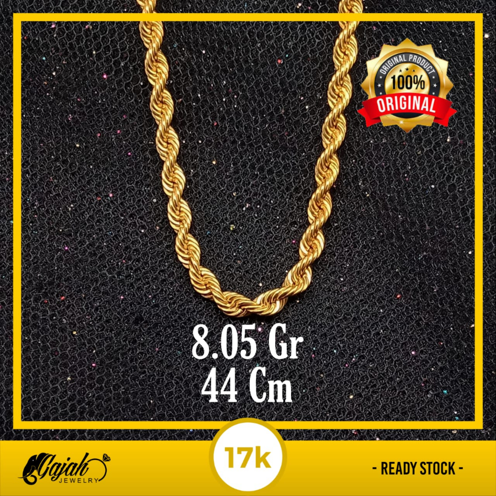 Kalung Emas 17K - 8.05 Gr Kadar 750 - 5293