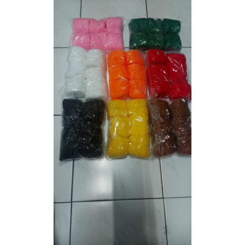 [ 6 ROLL ] BENANG WOLL WARNA / BENANG KERAJINAN / RAJUT