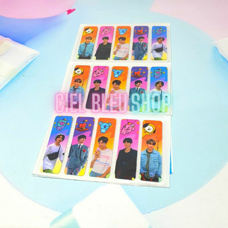 PEMBATAS BUKU STICKY NOTE HOLOGRAM 1 SET ISI 100 PCS / LABEL STICKER BOOKMARK