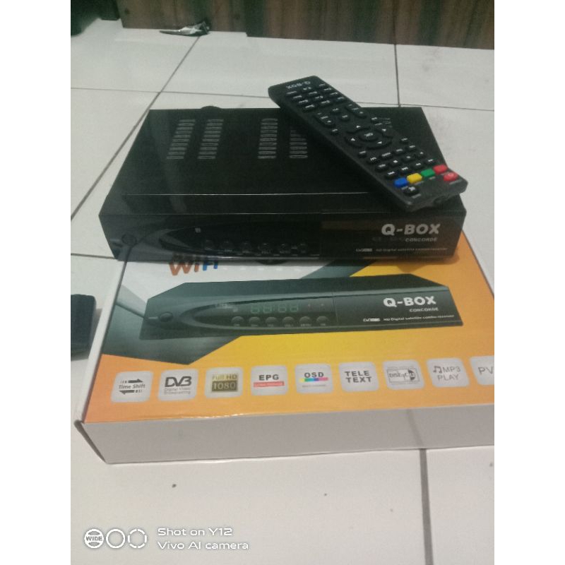 stb set top box dvb T2&s2.combo merek Q box. buat  Nangkap siaran tv digital& siaran parabola.barang