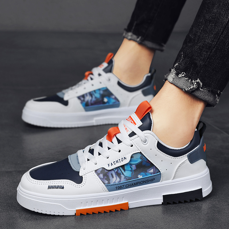 Highland Sepatu Sneakers Pria Fashion Trendy Keren Kekinian Sepatu Cowok Model Terbaru Olahraga Sport Running Shoes KSR122