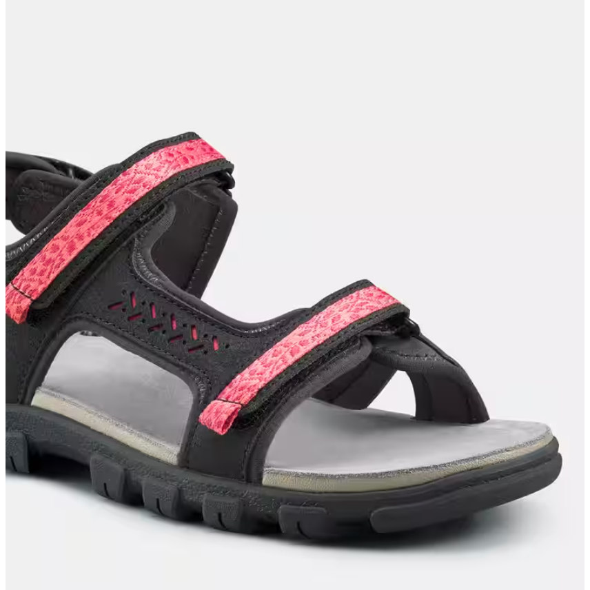 QUECHUA NH500 Sandal Hiking Wanita Dengan 3 Tali Pengencang Nyaman