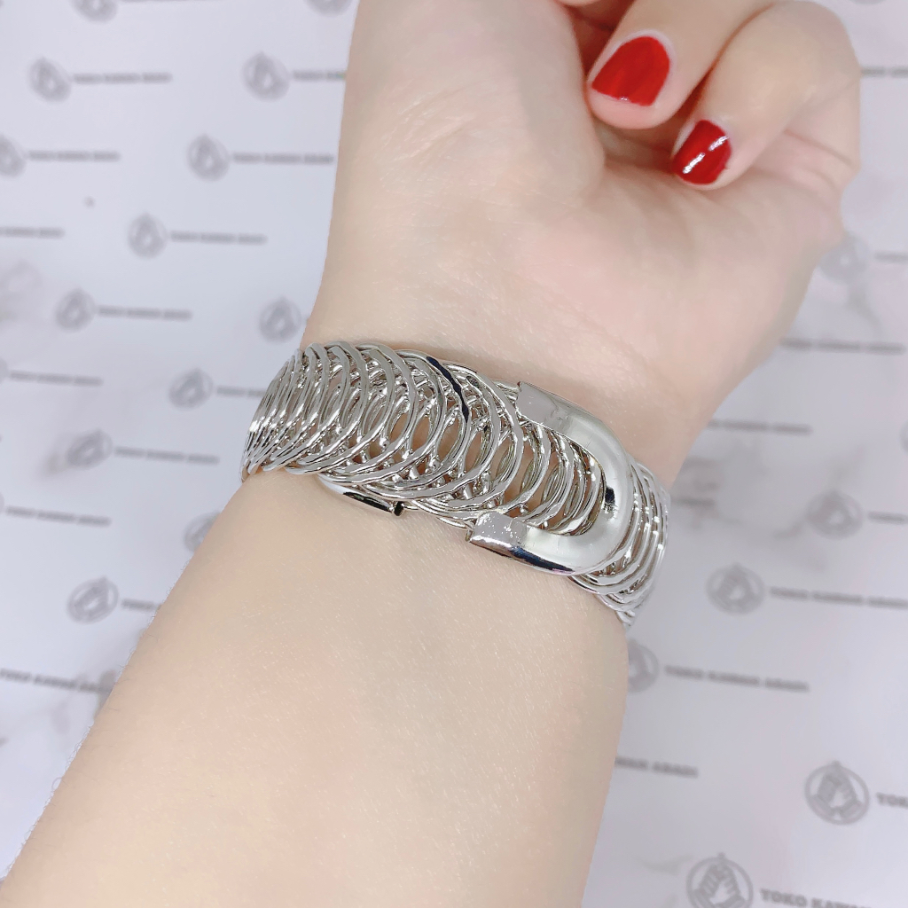 Gelang Tangan Xuping Silver Wanita Dewasa Motif Rantai Apple *51