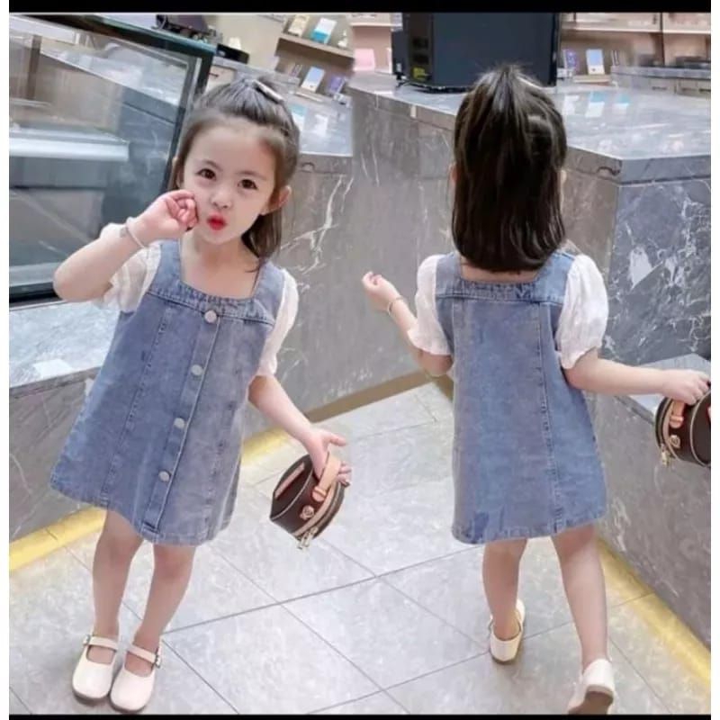 DRESS DVN KOREA JEANS ANAK USIA 1-5TH